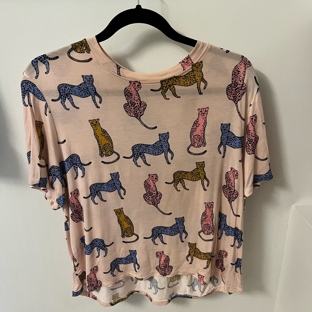 Honeydew Pink Leopard Pajama Set